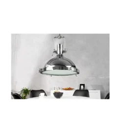 Lampa Industrial Chrom 45 cm