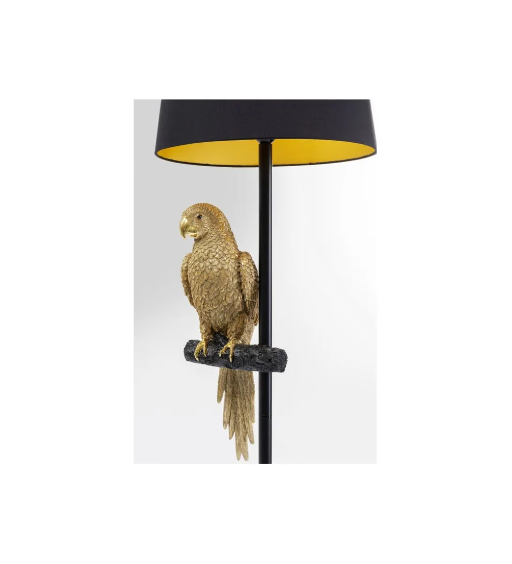 Lampa podłogowa ANIMAL PARROT 176 cm złota