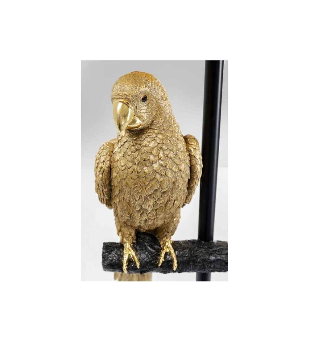 Lampa podłogowa ANIMAL PARROT 176 cm złota