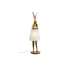 Lampa podłogowa ANIMAL RABBIT 150 cm złota