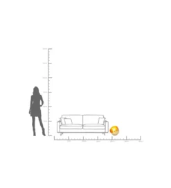 Lampa podłogowa APOLLON 35 cm złota