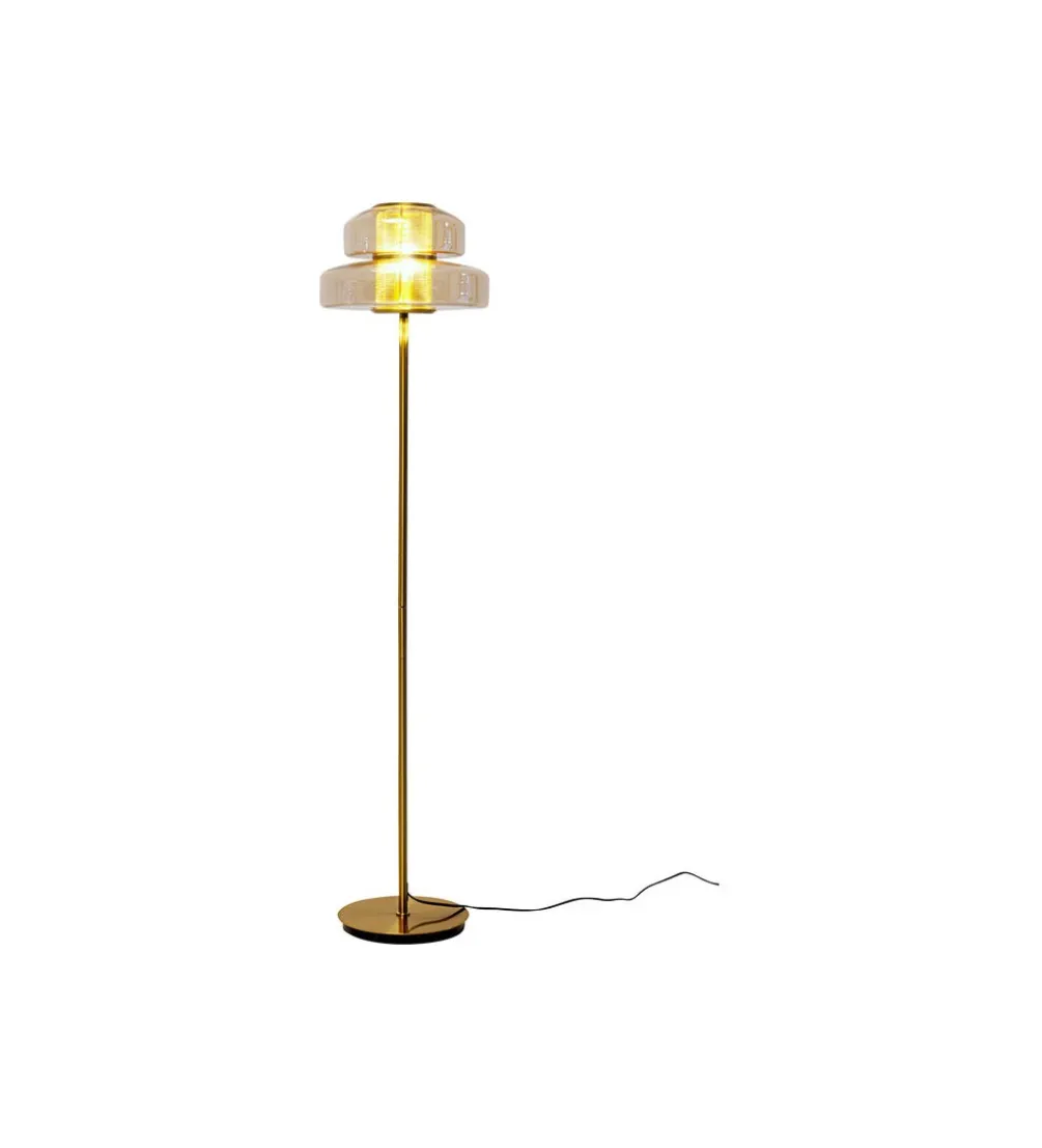 Lampa podłogowa ARCADIA AMBER 155 cm złota