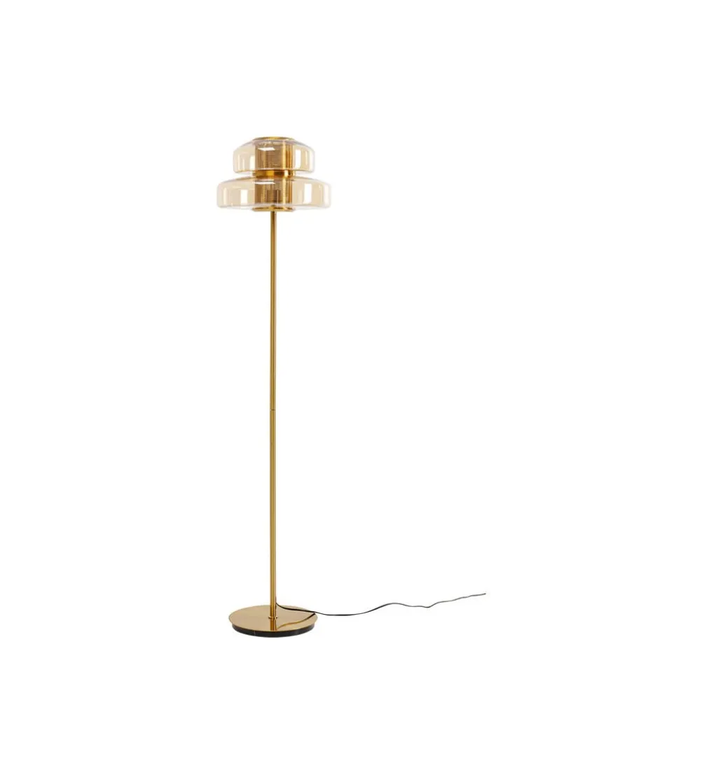 Lampa podłogowa ARCADIA AMBER 155 cm złota