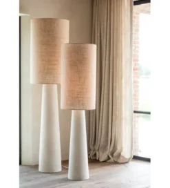 Lampa podłogowa AVA 140 cm naturalna biała