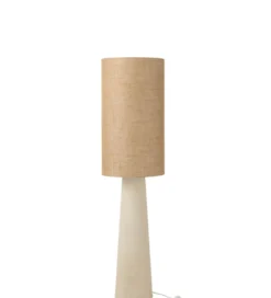 Lampa podłogowa AVA 140 cm naturalna biała