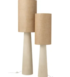 Lampa podłogowa AVA 168 cm naturalna biała