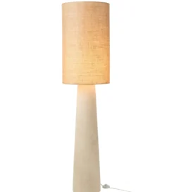 Lampa podłogowa AVA 168 cm naturalna biała