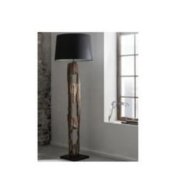 Lampa podłogowa BARRACUDA 177 cm czarna