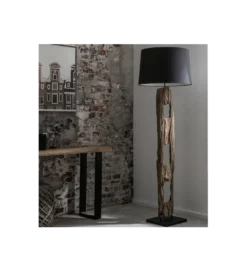 Lampa podłogowa BARRACUDA 177 cm czarna