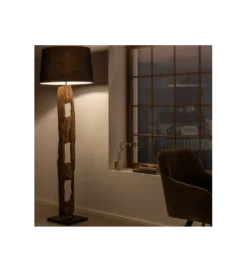 Lampa podłogowa BARRACUDA 177 cm czarna