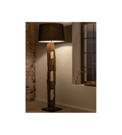 Lampa podłogowa BARRACUDA 177 cm czarna