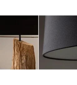 Lampa podłogowa BARRACUDA 177 cm czarna