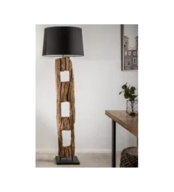 Lampa podłogowa BARRACUDA 177 cm czarna