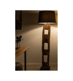 Lampa podłogowa BARRACUDA 177 cm czarna