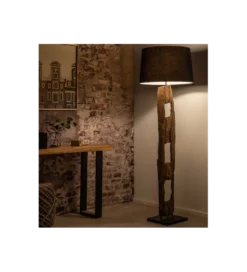 Lampa podłogowa BARRACUDA 177 cm czarna