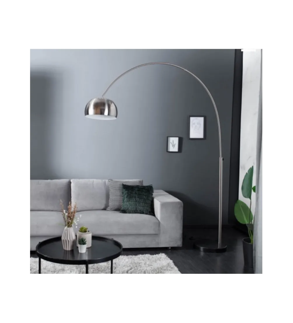Lampa podłogowa Big Bow II srebrna
