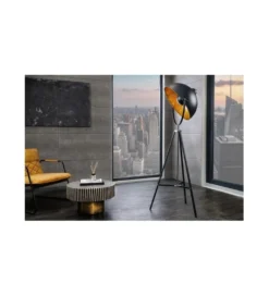 Lampa podłogowa Big Studio 160 cm czarno złota