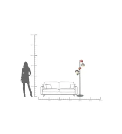 Lampa podłogowa CALOTTA ANTICO 177 cm