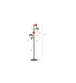 Lampa podłogowa CALOTTA ANTICO 177 cm