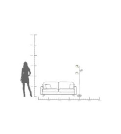 Lampa podłogowa CALOTTA chromowana