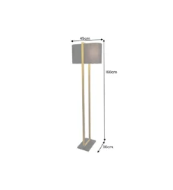 Lampa podłogowa COLLEEN 160 cm złota