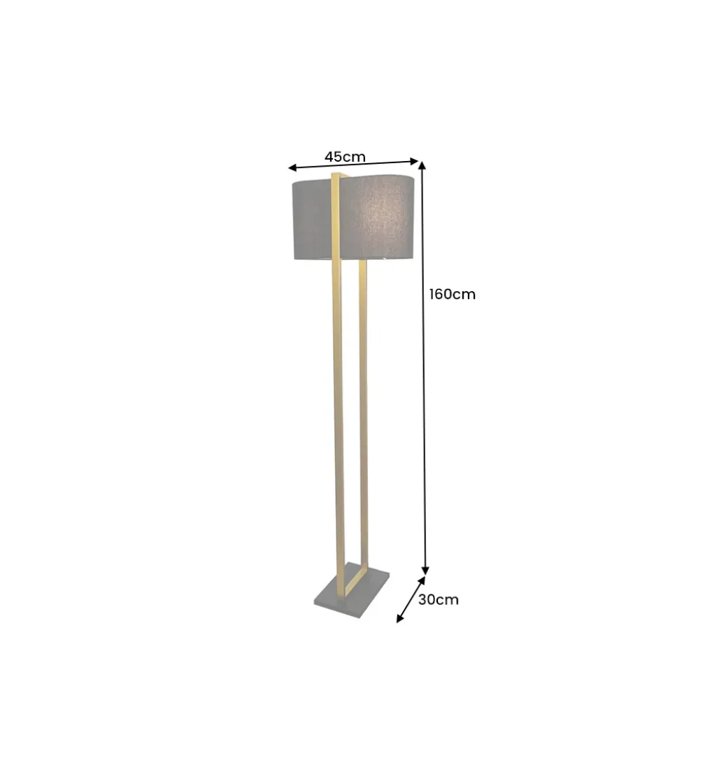 Lampa podłogowa COLLEEN 160 cm złota