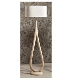 Lampa podłogowa Cronos 60 cm drewno mango