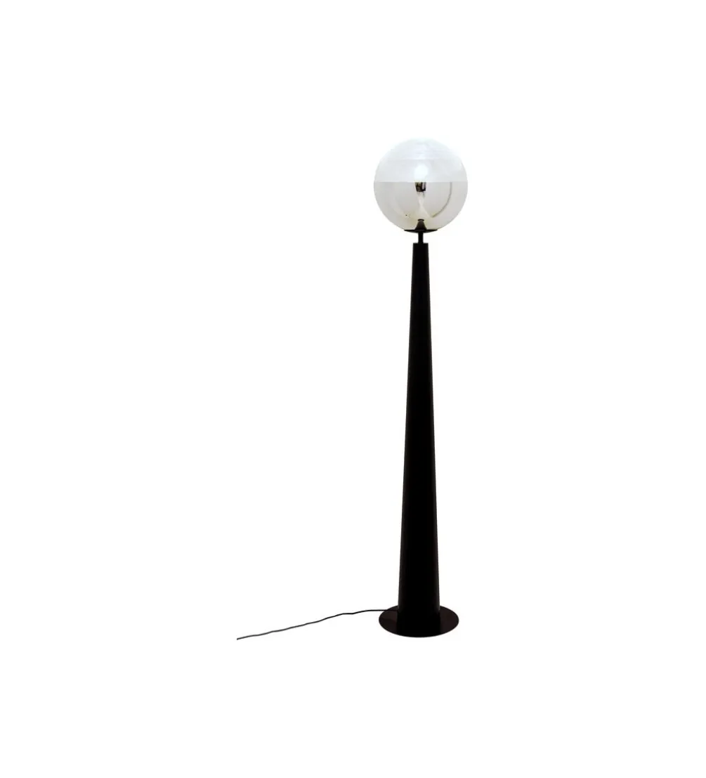 Lampa podłogowa DISCO BALL 163 cm czarna