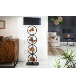 Lampa podłogowa Elit 147 cm czarna