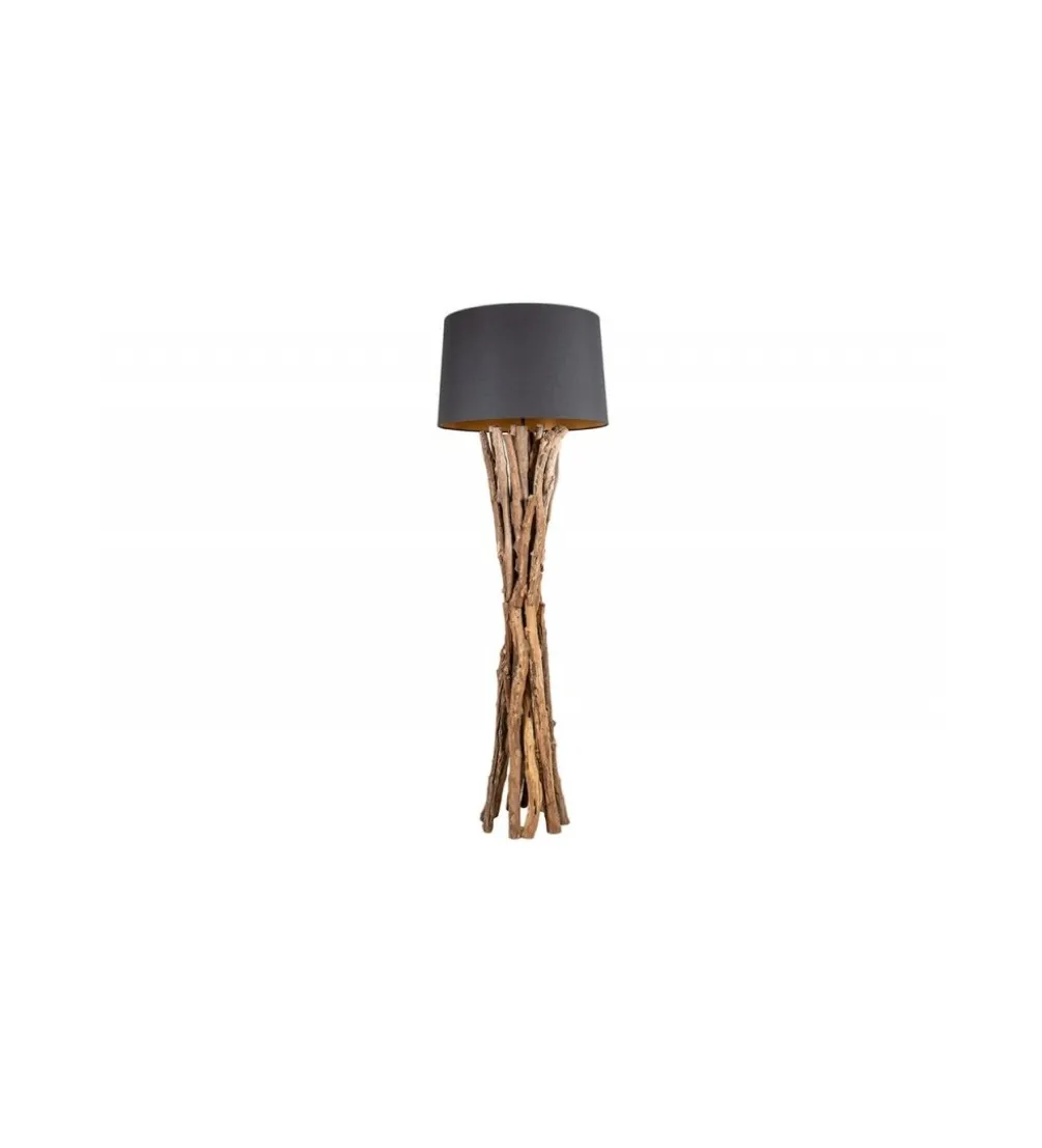 Lampa podłogowa Espel 151 cm drewno teak