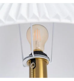 Lampa podłogowa ETARAL 50 cm biało złota