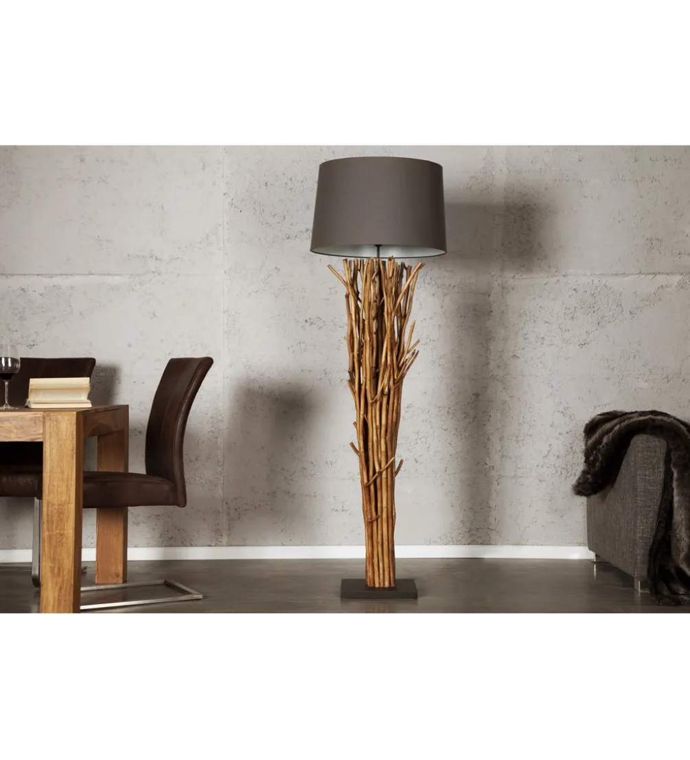 Lampa podłogowa Euphoria 175 cm szarobrązowa