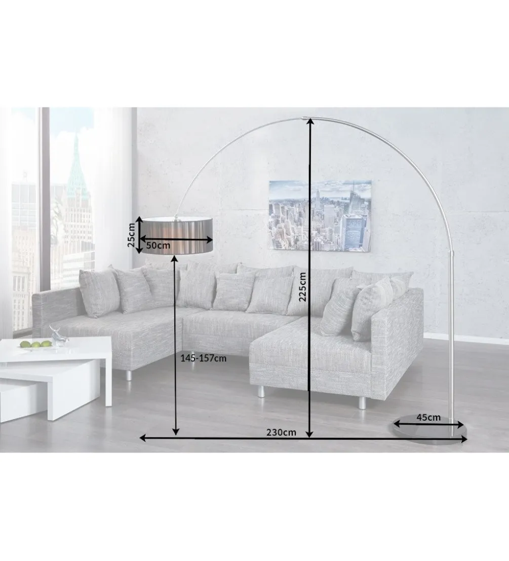 Lampa Podłogowa Extenso czarna