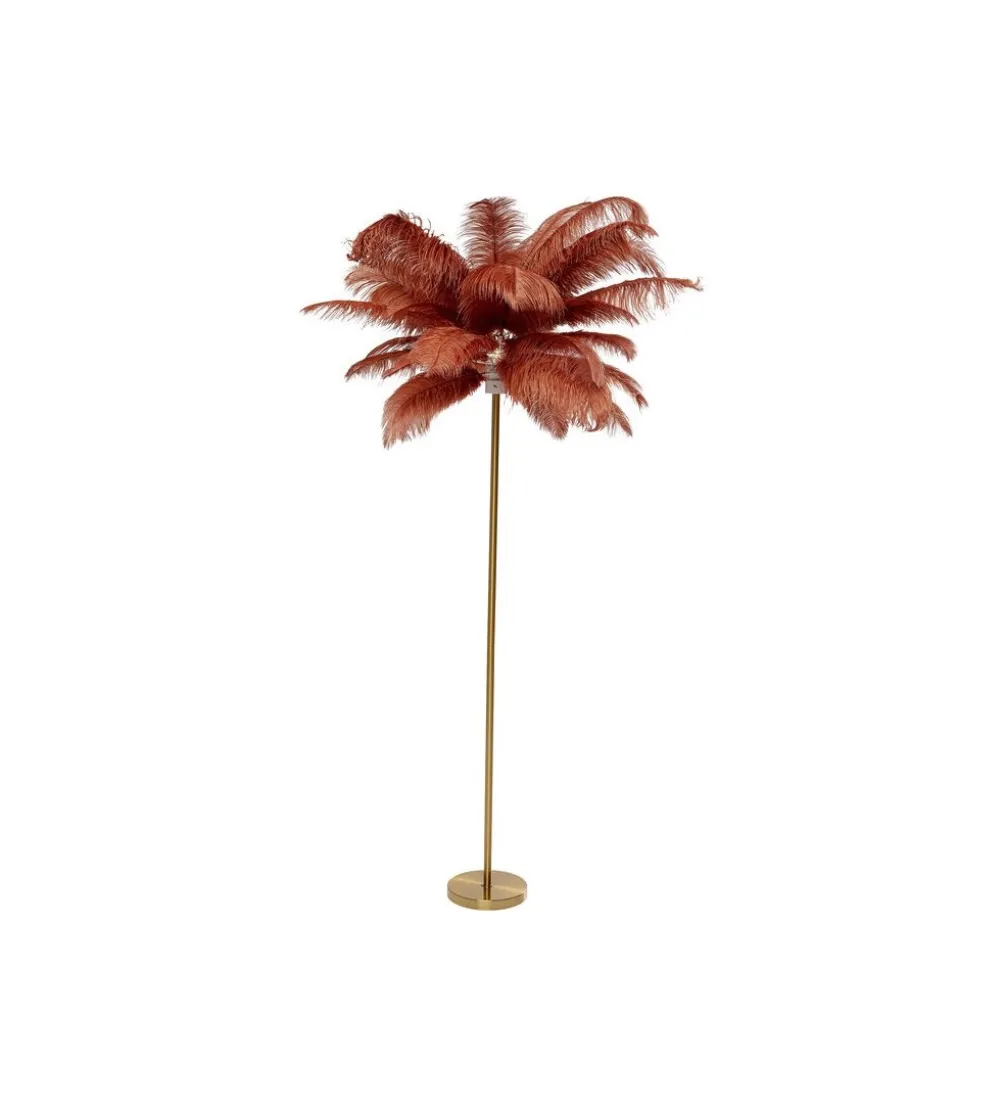 Lampa podłogowa FEATHER PALM 165 cm pióra