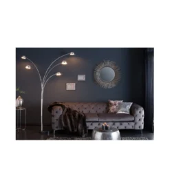 Lampa podłogowa Five chrom 200 cm srebrna