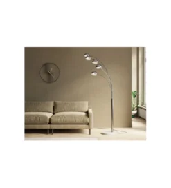 Lampa podłogowa FIVE FINGERS 201 cm srebrna