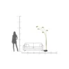 Lampa podłogowa FIVE FINGERS 215 cm złota
