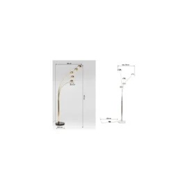 Lampa podłogowa FIVE FINGERS 215 cm złota