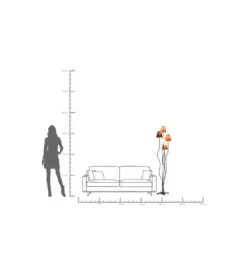 Lampa podłogowa FLEXBLE MOCCA CINQUE 163 cm