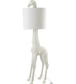 Lampa podłogowa Giraffe 179 cm biała
