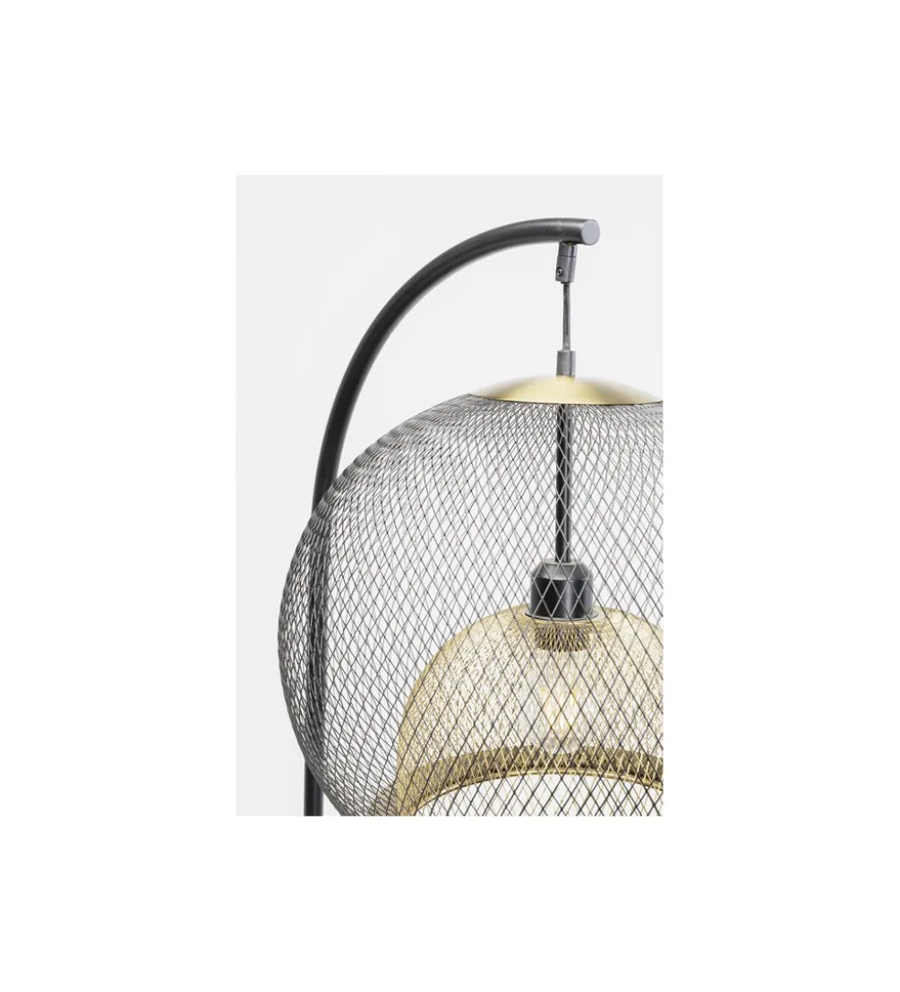 Lampa podłogowa GRATO 156 cm czarna