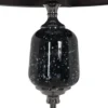 Lampa podłogowa HEMLA 156 cm szklana czarno szara