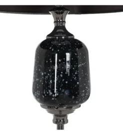 Lampa podłogowa HEMLA 156 cm szklana czarno szara