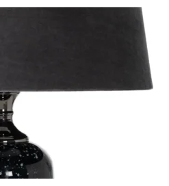 Lampa podłogowa HEMLA 156 cm szklana czarno szara