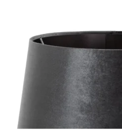 Lampa podłogowa HEMLA 156 cm szklana czarno szara