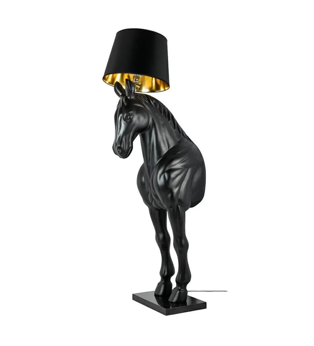 Lampa podłogowa Horse Stand M czarna