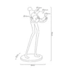 Lampa podłogowa HUMAN 180 cm czarna