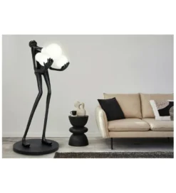 Lampa podłogowa HUMAN 180 cm czarna