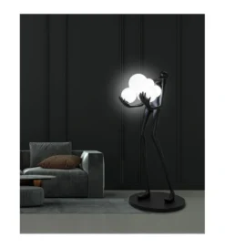 Lampa podłogowa HUMAN 180 cm czarna