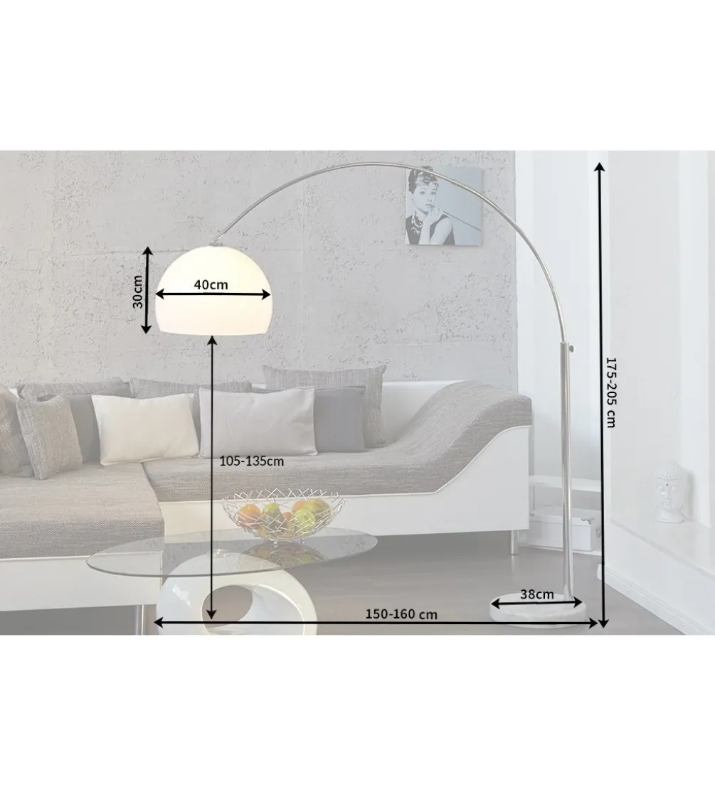 Lampa Podłogowa II Big Bow biała